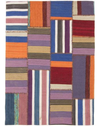 Tappeto a tessitura Kilim Patchwork