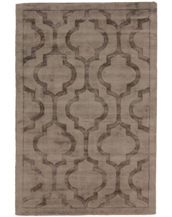 Tappeto in viscosa Visconti Trellis Grigio