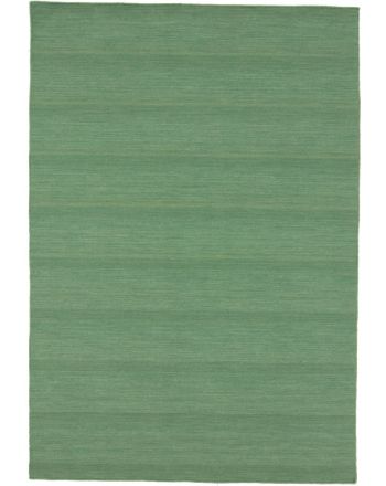 Tappeto a tessitura Kilim Loom Verde