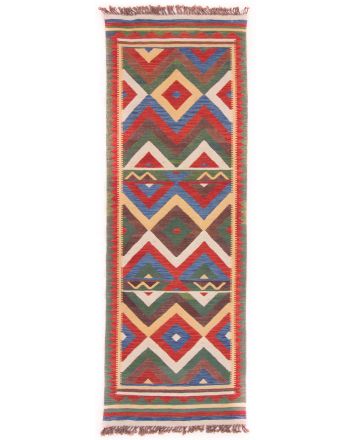 Tappeto a tessitura Kilim Qashqai