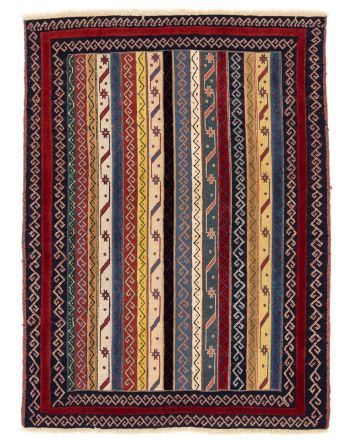 Tappeto a tessitura Kilim Qashqai