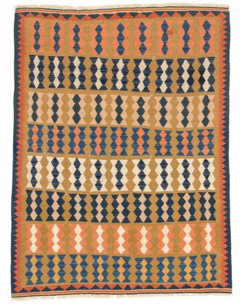 Tappeto a tessitura Kilim Qashqai