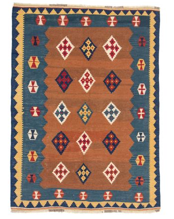 Tappeto a tessitura Kilim Qashqai