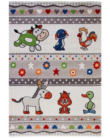 Tappeto bambino Zoo Beige