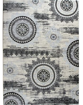 Tappeto Mandala Grigio