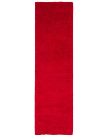Tappeto a pelo lungo Softly passatoia Rosso