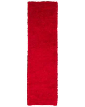 Tappeto a pelo lungo Softly passatoia Rosso