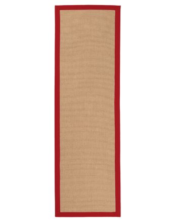 Tappeto passatoia Sisal Rosso