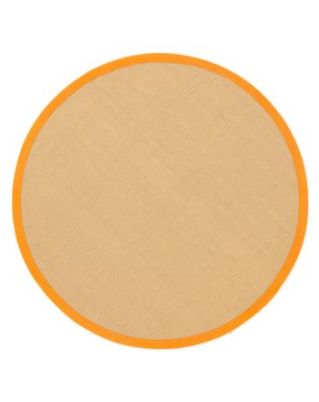 Tappeto Sisal rotondo Arancio