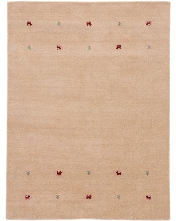 Tappeto di lana Gabbeh Uni Beige