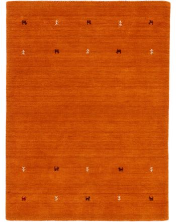 Tappeto di lana Gabbeh Uni Arancio