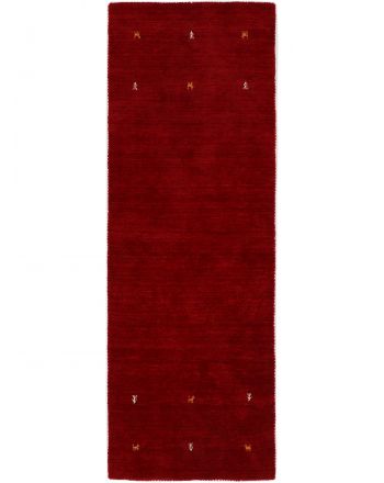 Tappeto di lana Gabbeh Uni passatoia Rosso