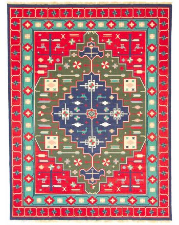 Tappeto a tessitura Kilim India