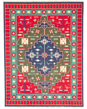 Tappeto a tessitura Kilim India