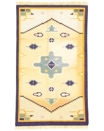 Tappeto a tessitura Kilim India