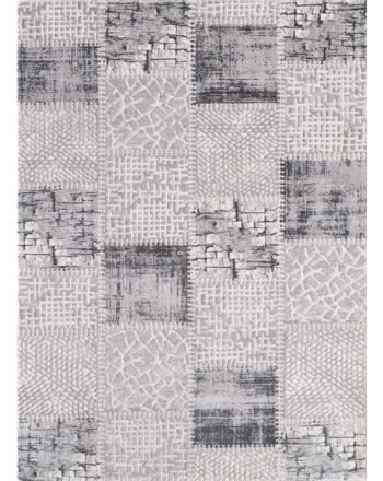 Tappeto Patchwork Grigio