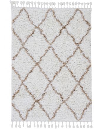 Tappeto a pelo lungo Eddy Beige