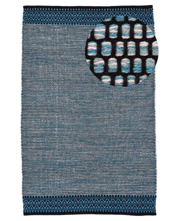 Tappeto a tessitura Kilim Mia Blu