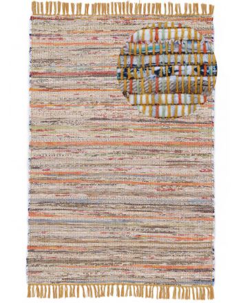 Tappeto a tessitura Kilim Chindi Gelb