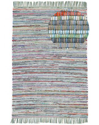 Tappeto a tessitura Kilim Chindi Grün