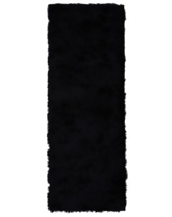 Tappeto a pelo lungo Breeze passatoia Nero