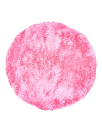 Tappeto a pelo lungo Breeze rotondo Rosa