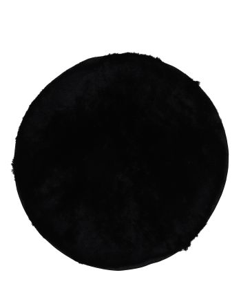 Tappeto a pelo lungo Breeze rotondo Nero