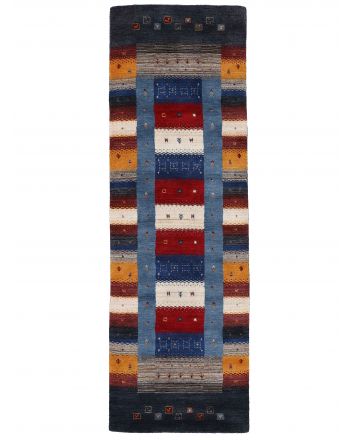 Tappeto di lana Gabbeh Don passatoia Multicolor