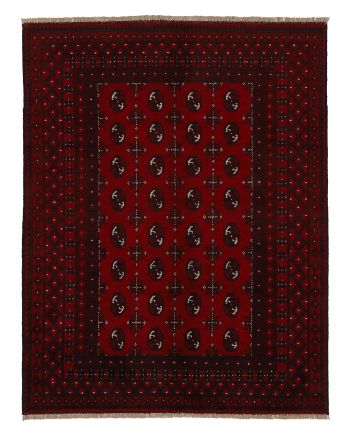 Tappeto Afghan Akhche Bokhara Rot