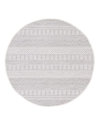 Tappeto per interno ed esterno Boho rotondo Beige