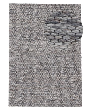 Tappeto di lana Sina Grigio
