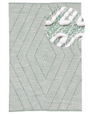 Tappeto di cotone Kilim Durry Verde