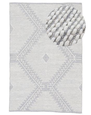 Tappeto di cotone Kilim Durry Grigio