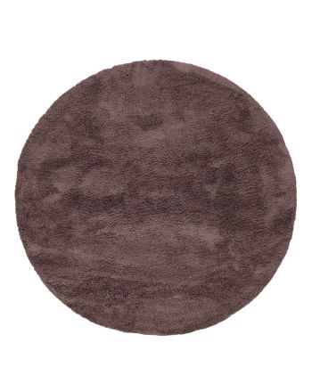 Tappeto a pelo lungo Breeze rotondo Marrone