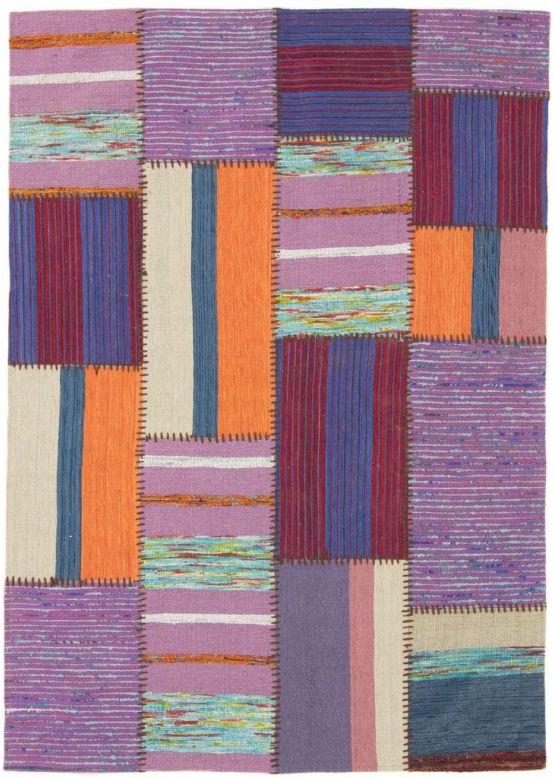 Tappeto a tessitura Kilim Patchwork