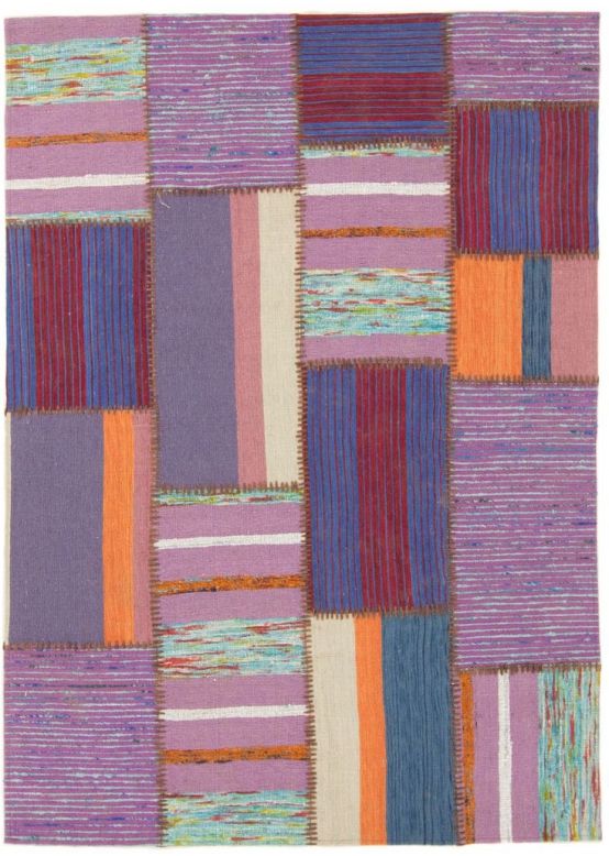 Tappeto a tessitura Kilim Patchwork