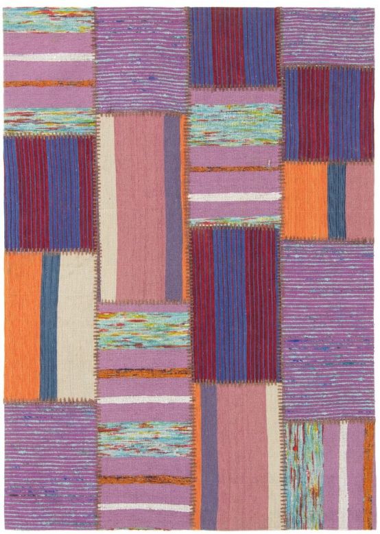 Tappeto a tessitura Kilim Patchwork