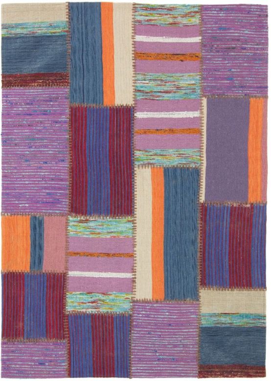 Tappeto a tessitura Kilim Patchwork