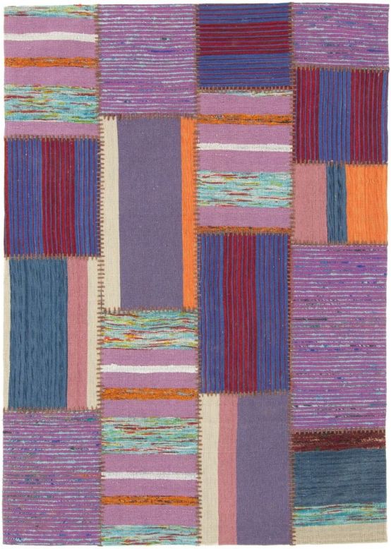 Tappeto a tessitura Kilim Patchwork