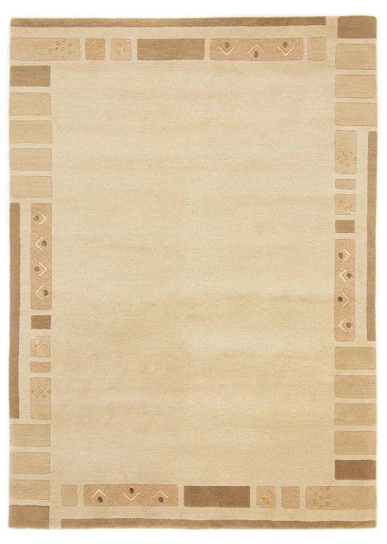 Tappeto di lana Nepal Jaipur Beige