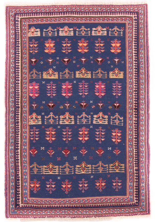 Tappeto a tessitura Kilim Qashqai