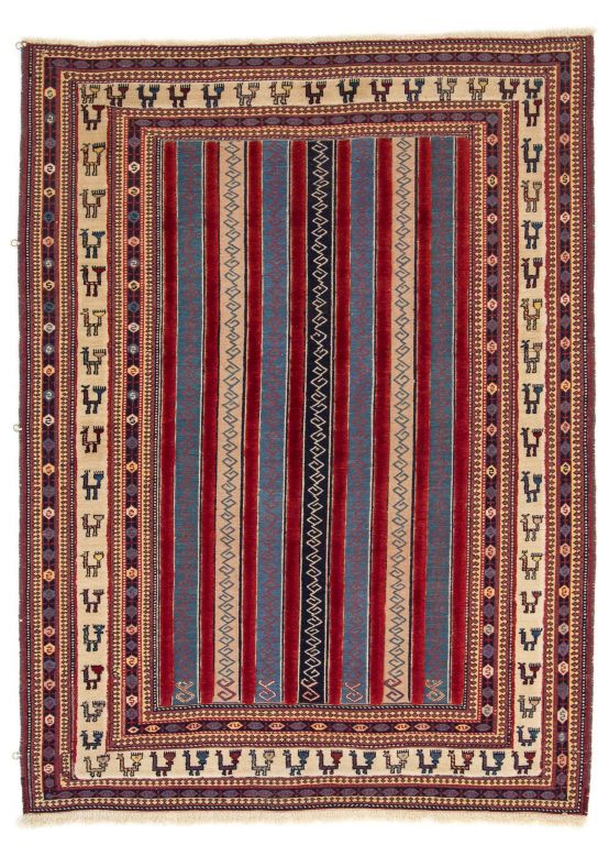 Tappeto a tessitura Kilim Qashqai