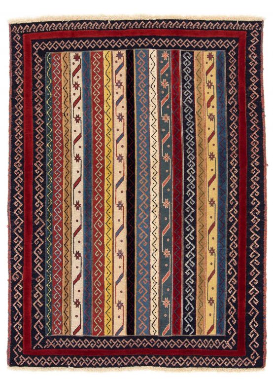 Tappeto a tessitura Kilim Qashqai