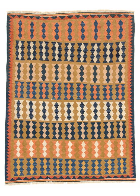 Tappeto a tessitura Kilim Qashqai