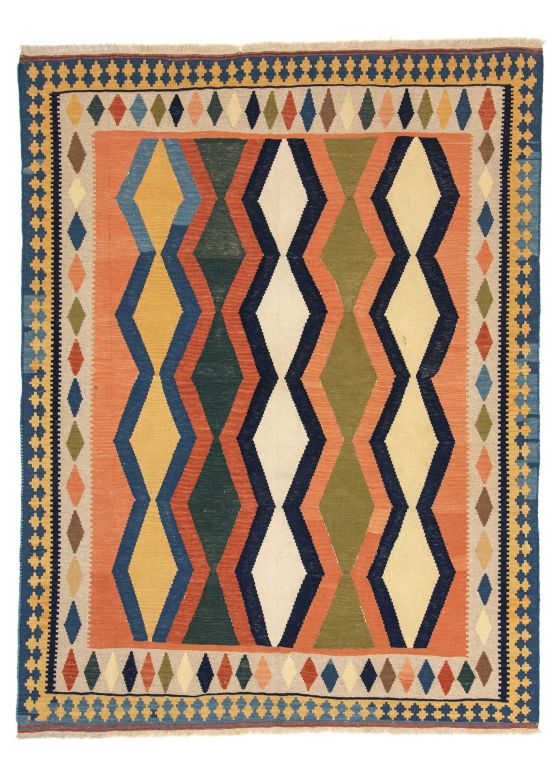 Tappeto a tessitura Kilim Qashqai