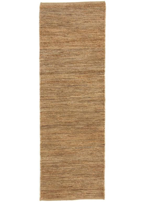 Tappeto a tessitura Kilim Iuta passatoia Beige