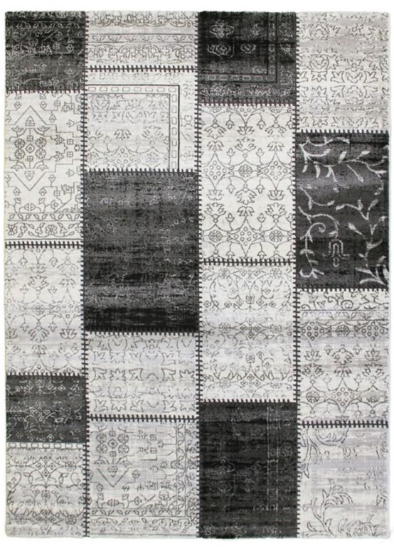 Tappeto Patchwork Grigio