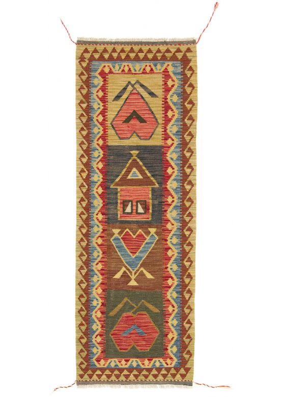 Tappeto a tessitura Kilim Afghan