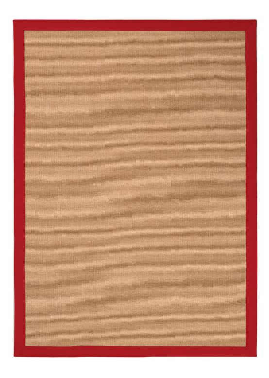 Tappeto Sisal Rosso