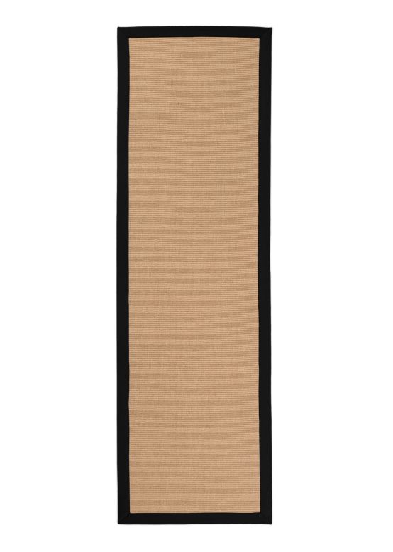 Tappeto passatoia Sisal Nero